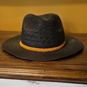 Black and Tan Woven Hat